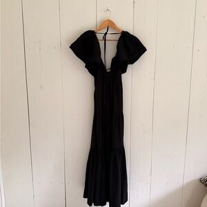 La Ligne Black Backless Dress